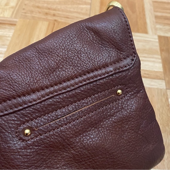 B. Makowsky 100% Genuine Leather Brandy Convertible Envelope Clutch Shoulder Bag - Picture 11 of 14